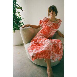 💕LISA SAYS GAH💕 Joni Maxi Dress ~ Bandana Paisley Print Medium M NWOT